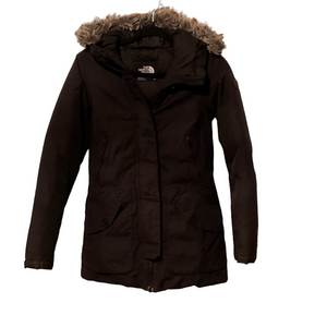 The North Face Women's Black Ski Jacket with Fur Trim
